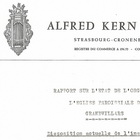 Rapport Kern - janvier 1957 et 1958